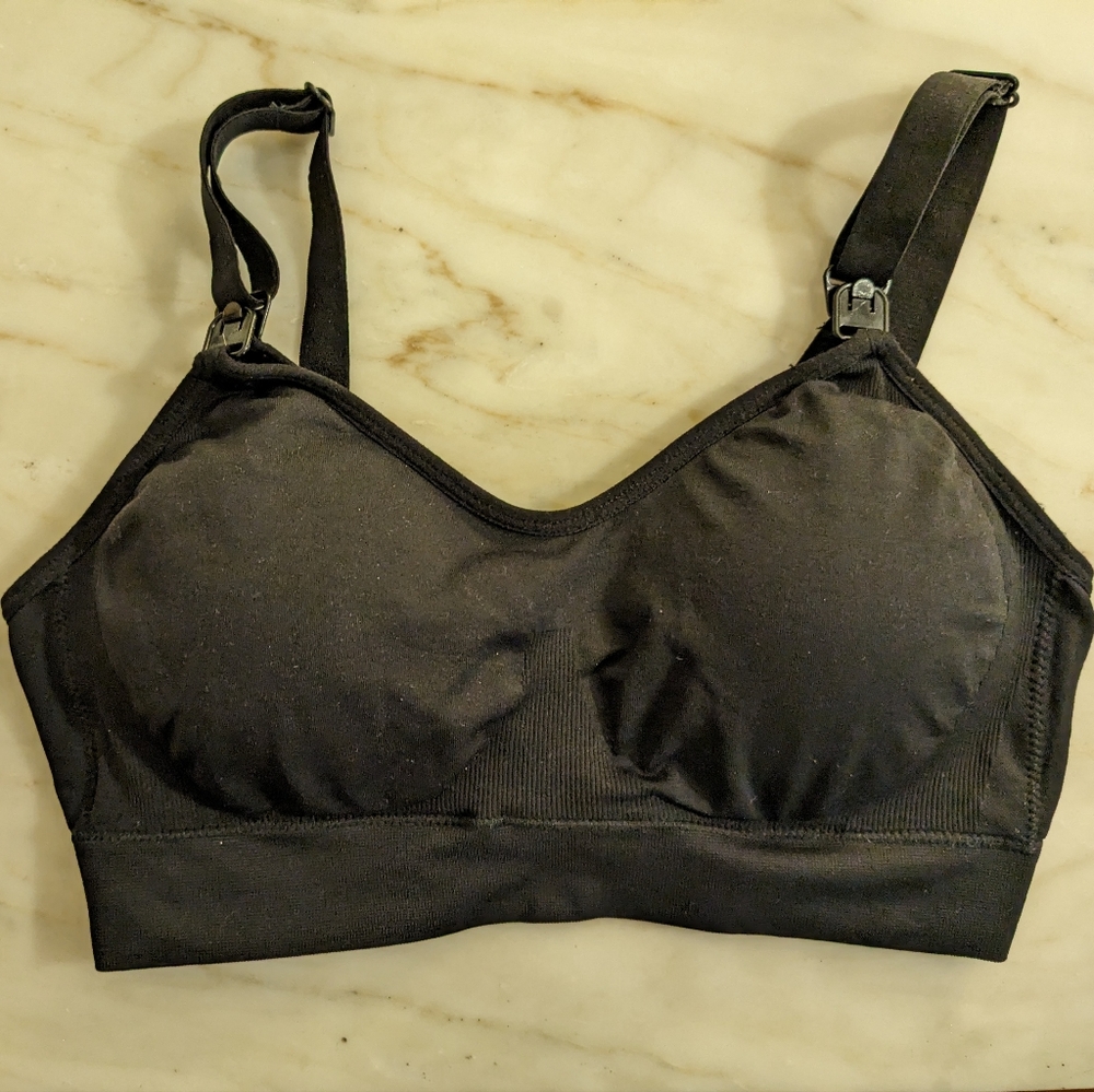Isabel maternity pumping/nursing bra, black, size S